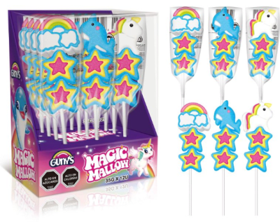 GUNYS MAGIC MALLOW POP 35 GR DISPLEY 12 UND