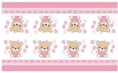 MANTEL BABY ROSADO 1 UND 180X108 CM