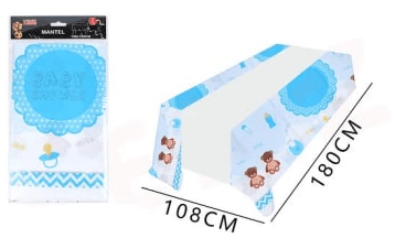 MANTEL BABY SHOWER OSITO CELESTE