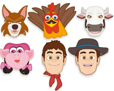 MASCARAS LA GRANJA DE ZENON 6 UND