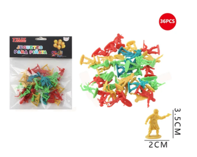 JUGUETE PARA PIÑATA MINI SOLDADOS 36 PCS