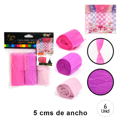 MIX FESTONES ROSADO-FUCSIA-MORADO