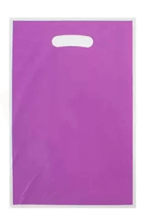 BOLSA DE DULCES PLÁSTICA MORADA 10 UND