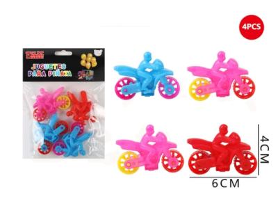 JUGUETE PARA PIÑATA MOTO 4 UND