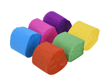 FESTÓN DECORATIVO 5CM COLORES SURTIDOS X6 UND
