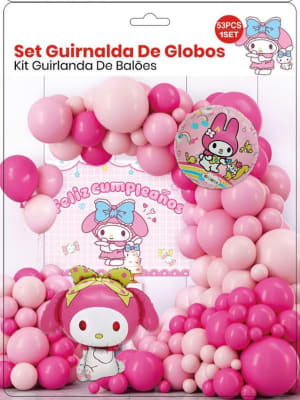 SET DECORACIÓN MY MELODY 53 PCS