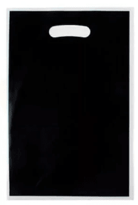 BOLSA DE DULCES PLÁSTICA NEGRO 10 UND