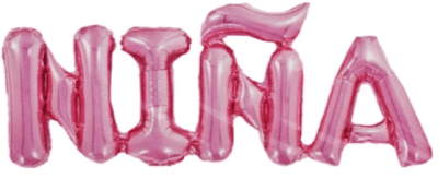 GLOBO METÁLICO NIÑA