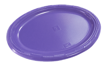 BANDEJA OVALADA LILA 5 PCS