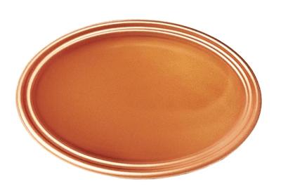 BANDEJA OVALADA METAL COBRE 5 UND