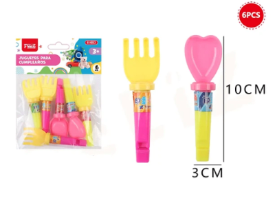 JUGUETE PARA PIÑATA SET PLAYERO MINI 6 PCS