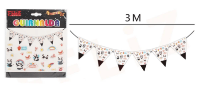 GUIRNALDA PANDA 12 PCS