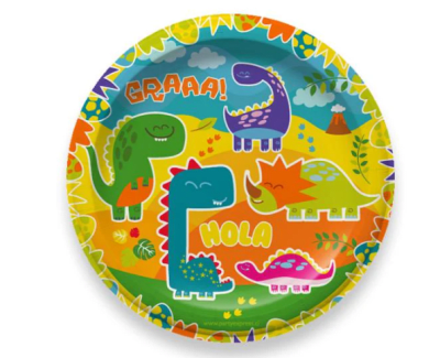 SET PLATOS DINO PARTY 6 UND