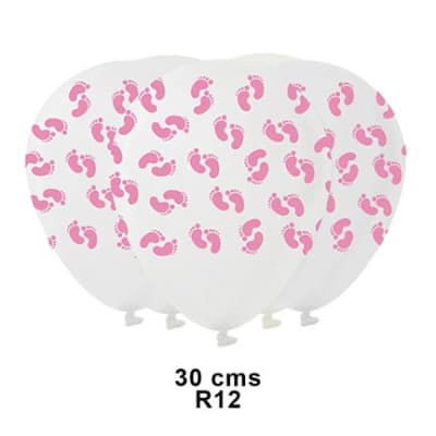 SET GLOBO PIES NIÑA  25 UND