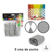 CINTA PAPEL DECO PLATA 6 UND
