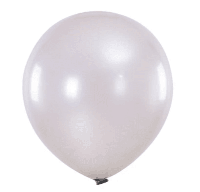 GLOBO LISO PLATEADO 25 UND R 12