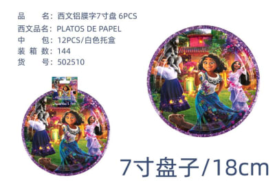 SET PLATOS 18 CM ENCANTO 2 6 PCS