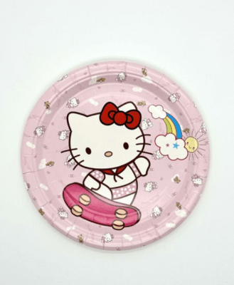 SET PLATOS HELLO KITTY 6 UND