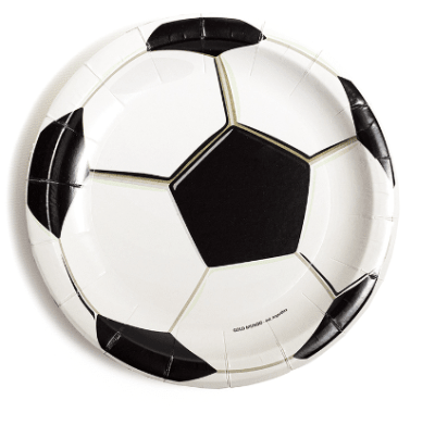 PLATO FUTBOL 23 CM 6 UND