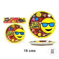 SET PLATO EMOJI 10 UND