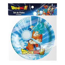 SET PLATOS DRAGON BALL 6 UND