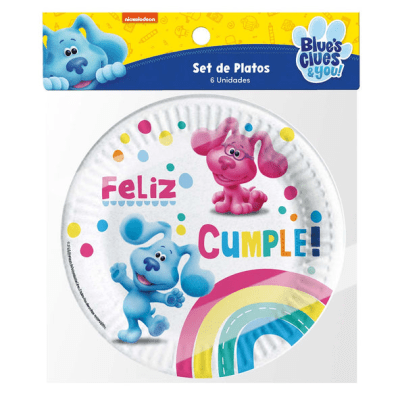 PLATO PISTAS DE BLUE 6 UND