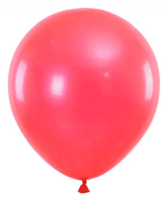 GLOBO LISO 9 ROJO 25 UND