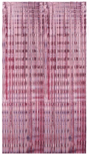 CORTINA COLOR ROSA METÁLICO 1 X 2 M