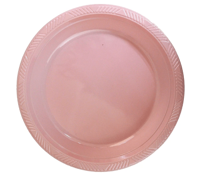 SET PLATOS ROSADO 10 UND