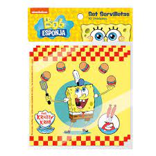SET SERVILLETA BOB ESPONJA 10 UND