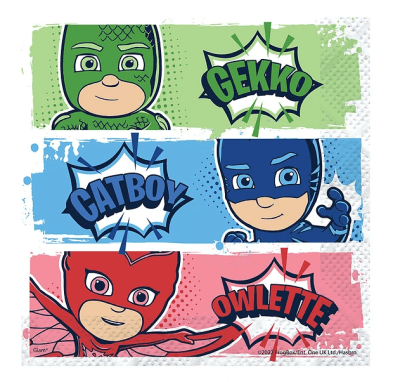 SERVILLETA PJ MASKS 12 UND