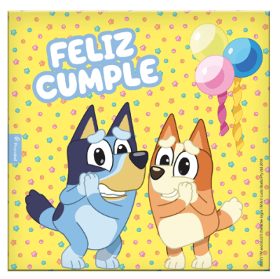 SET SERVILLETAS BLUEY 10 UND