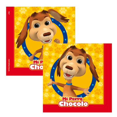 SERVILLETA PERRO CHOCOLO 12 UND