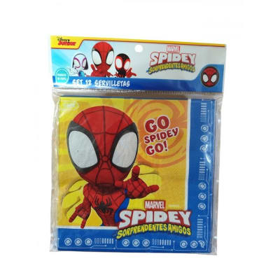 SET 12 SERVILLETAS SPIDEY
