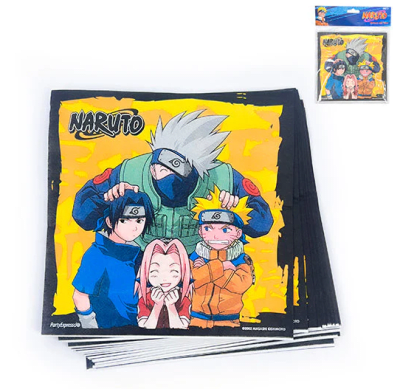 SERVILLETAS NARUTO X 12 UND