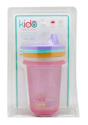SET 3 REUSABLE CUPS KIDO 300 ML