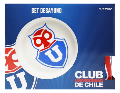 SET DESAYUNO U DE CHILE 3 PCS