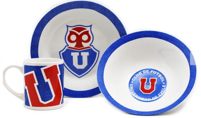 SET DESAYUNO U DE CHILE 3 PCS