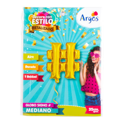 GLOBO DECORATIVO SIGNO # DORADO 1 UND