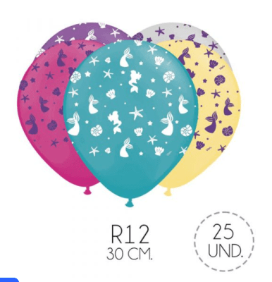 GLOBO PATRONES SIRENA 25 UND R12