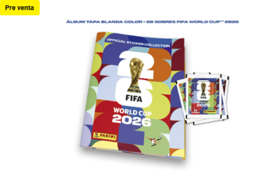 ÁLBUM TAPA BLANDA + 50 SOBRES FIFA WORLD CUP MUNDIAL 2026 PRE VENTA