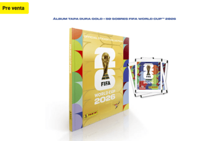 ÁLBUM TAPA DURA GOLD + 50 SOBRES FIFA WORLD CUP 2026 PRE VENTA