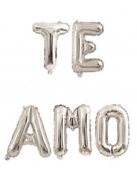 TE AMO PLATEADO