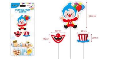 TOPPER PAYASO PLIM PLIM 3 PCS
