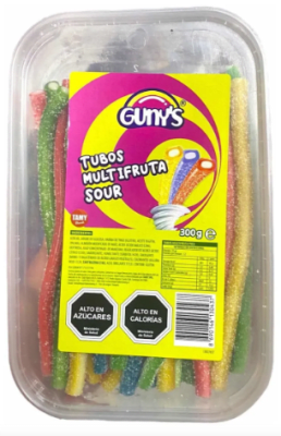 GUNYS TUBOS MULTIFRUTA SOUR 300 G