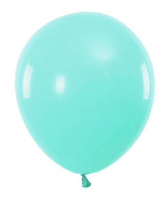 SET GLOBOS TURQUEZA 25 UND 25 CM