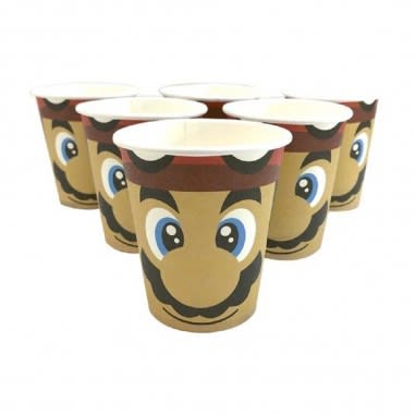 SET VASOS SUPER MARIO 6 UND