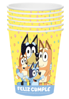 SET VASOS BLUEY 6 UND