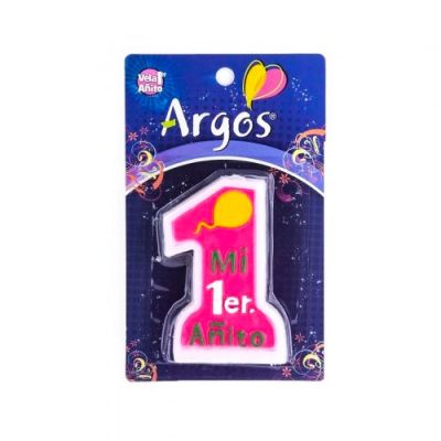 VELA MI PRIMER AÑITO ROSADA