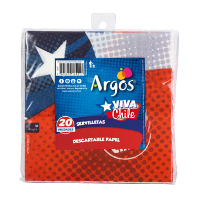 SERVILLETA VIVA CHILE 20 UND